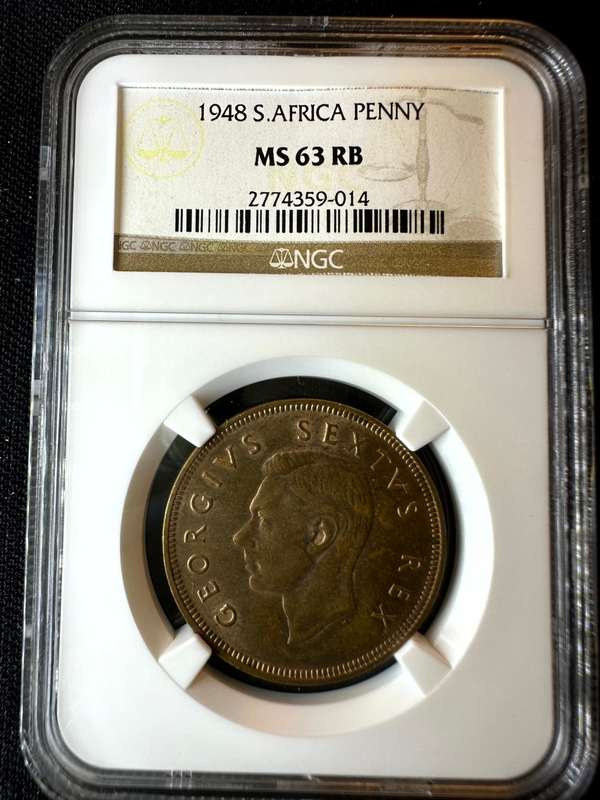 1948***Penny***MS63RB***NGC