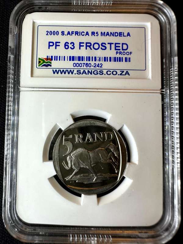 2000***R5 Smiling Mandela***PF63***SANGS