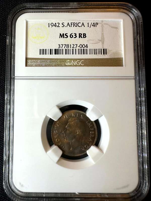 1942***1/4P***MS63RB***NGC