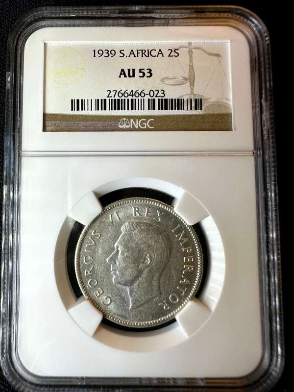 1939***2 Shilling***AU53***NGC
