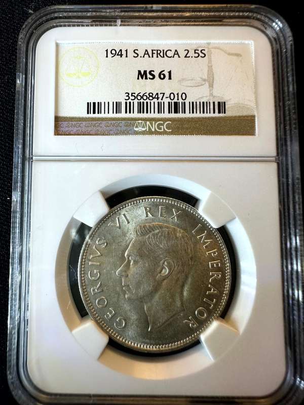 1941***2 Shilling***MS61***NGC