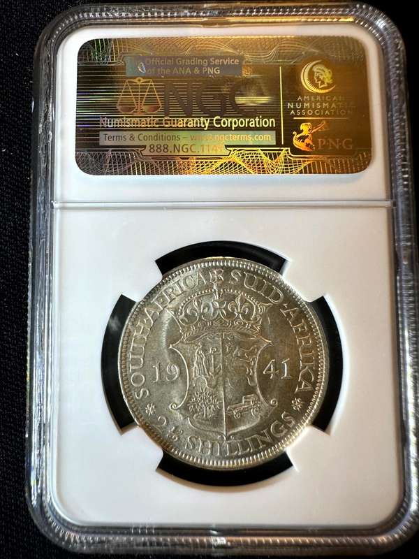 1941***2 Shilling***MS61***NGC
