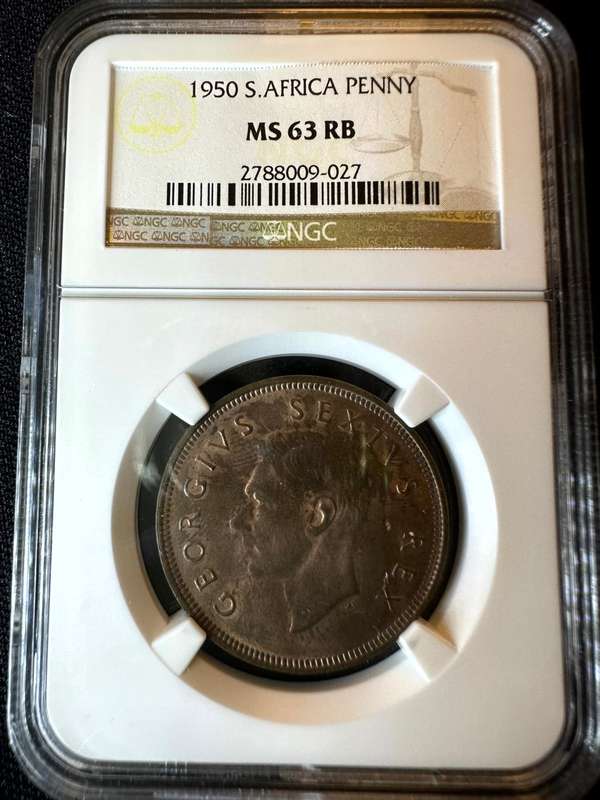 1950***Penny***MS63RB***NGC