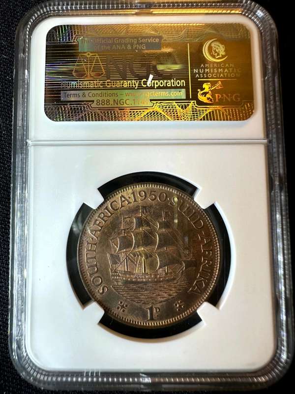 1950***Penny***MS63RB***NGC