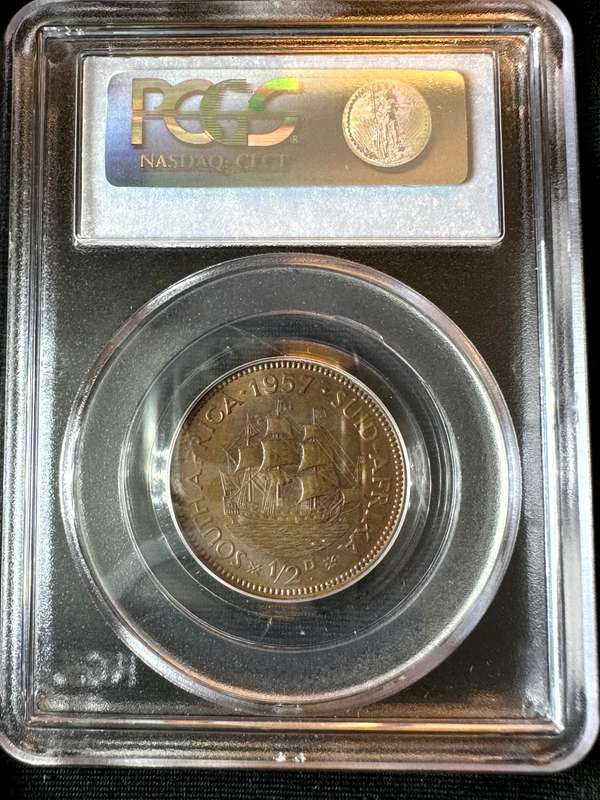 1957***1/2P***MS63RB***NGC
