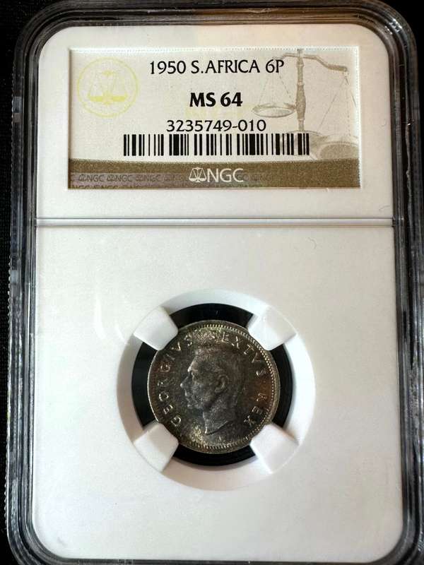 1950***6P***MS64***NGC
