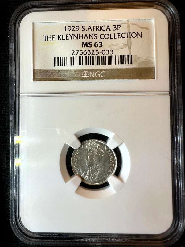 1929***3P***MS63***NGC Kleinhans collection