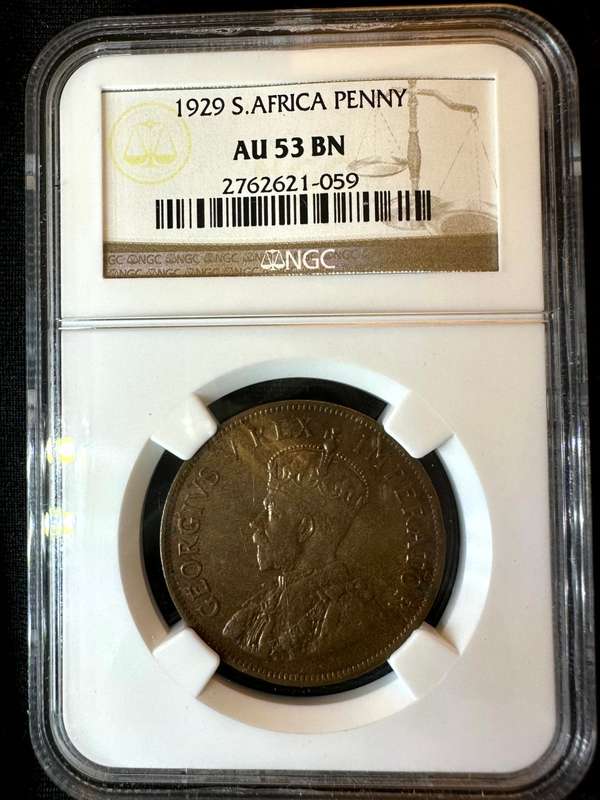 1929***Penny***AU53BN***NGC Stunning marks