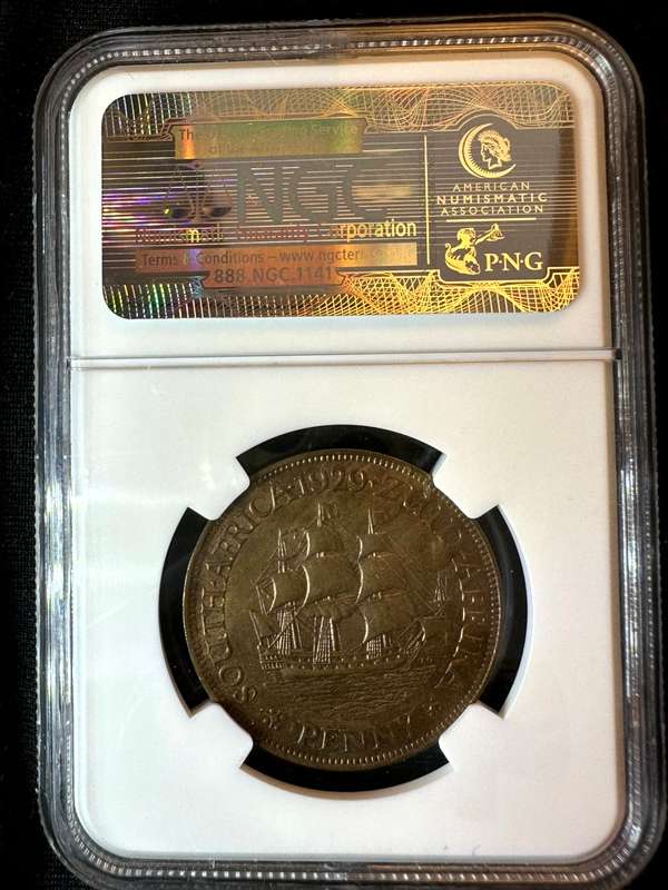1929***Penny***AU53BN***NGC Stunning marks