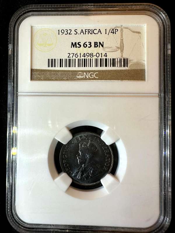 1932***1/4P***MS63BN***NGC