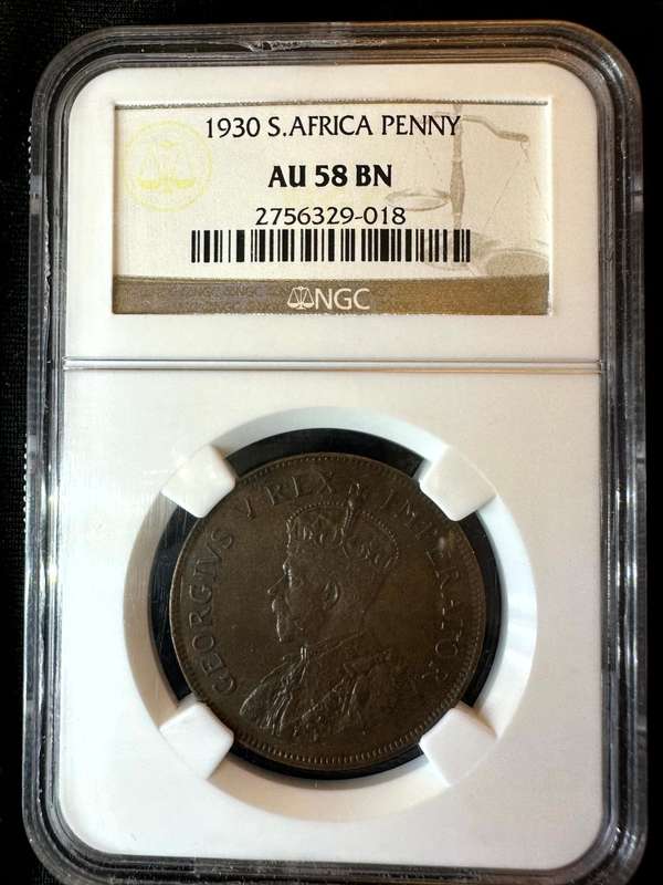1930***Penny***AU58BN***NGC hair by cheek unusually raised, may be a mild strikethrough