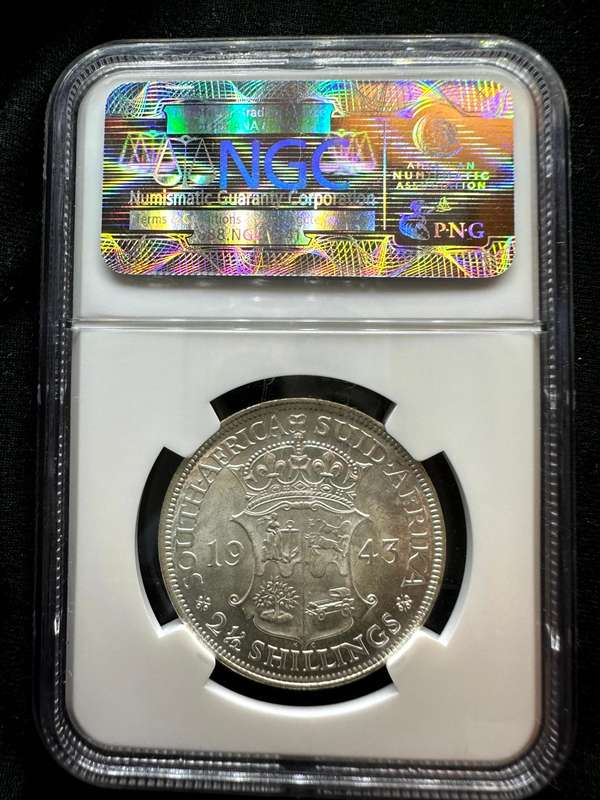 1943***2.5S***MS62***NGC Kleinhans collection