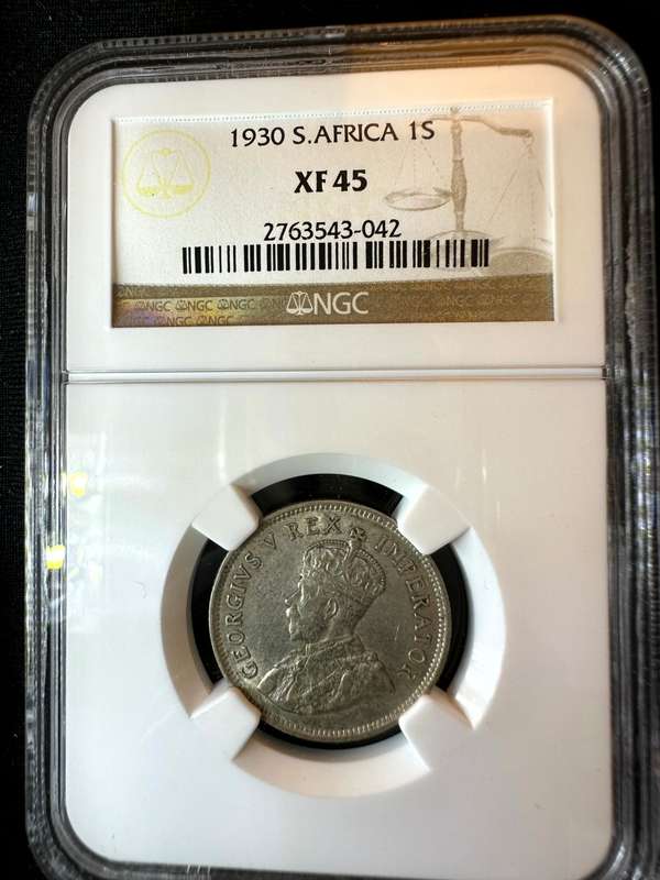 1930***Shilling***XF45***NGC