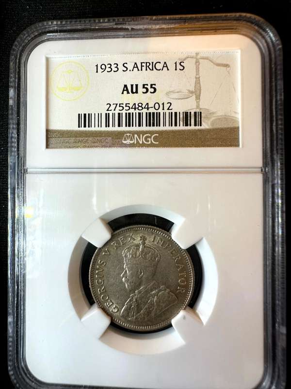 1933***Shilling***Au55***NGC
