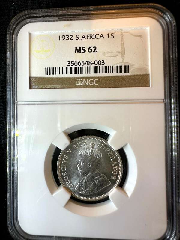 1932***Shilling***MS62***NGC