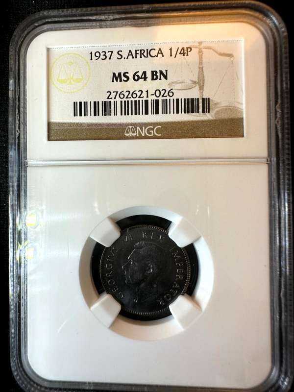 1937***1/4P***MS64BN***NGC