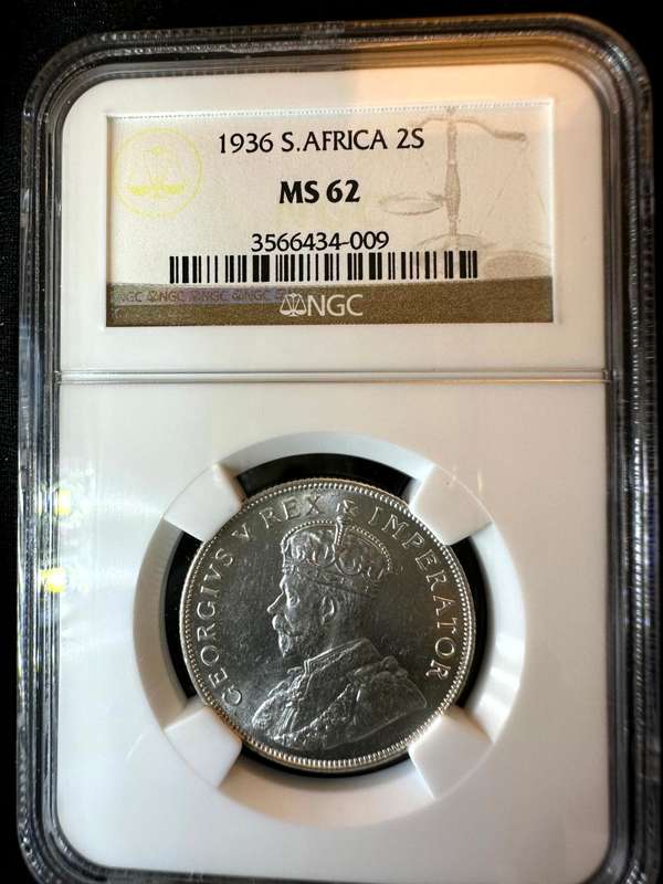 1936***2 Shilling***MS62***NGC