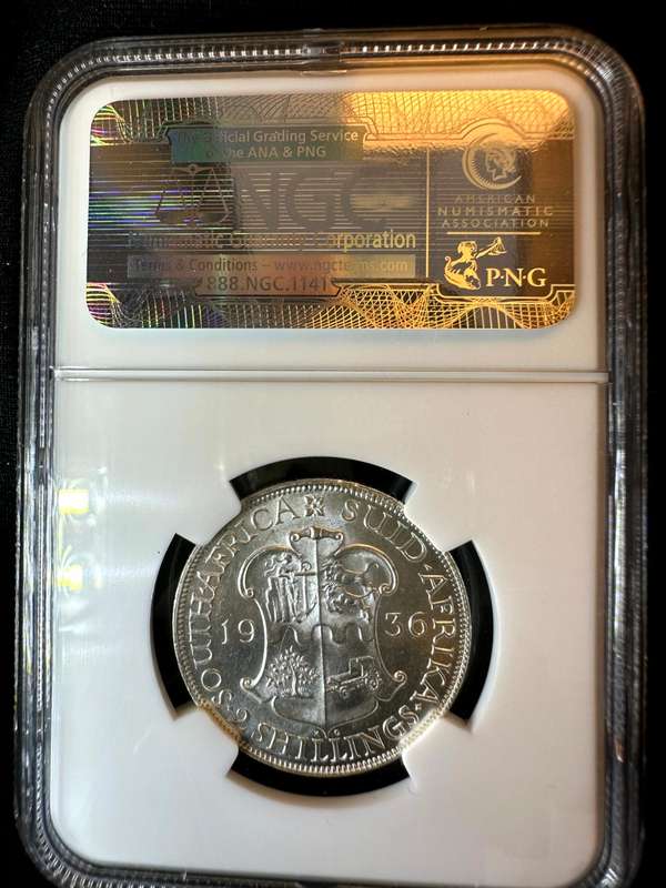 1936***2 Shilling***MS62***NGC