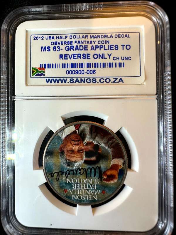 2012***1/2 Dollar MANDELA fantasy ***MS66***SANGS