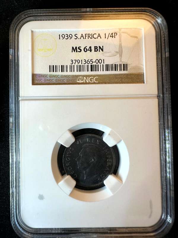 1939***1/4P***MS64BN***NGC