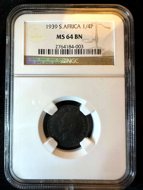 1939***1/4P***MS64BN***NGC
