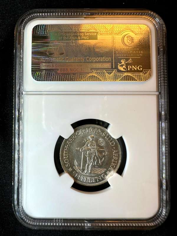 1942***Shilling***au55***NGC