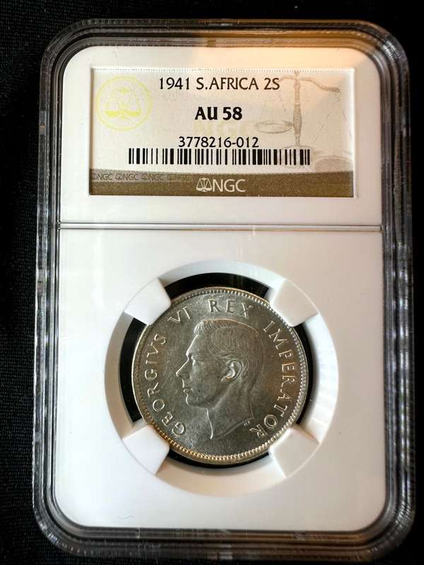 1941***2 Shilling***AU58***NGC