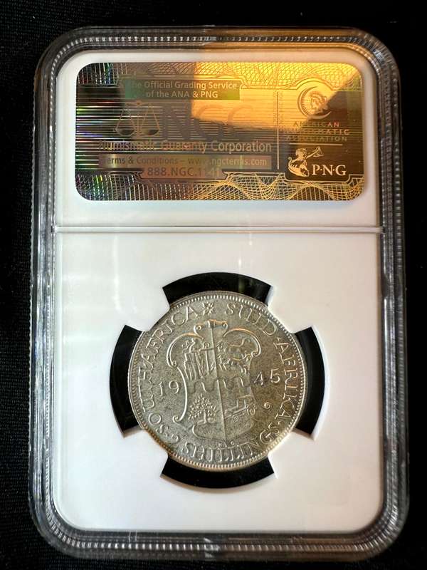 1945***2 Shilling***AU58***NGC