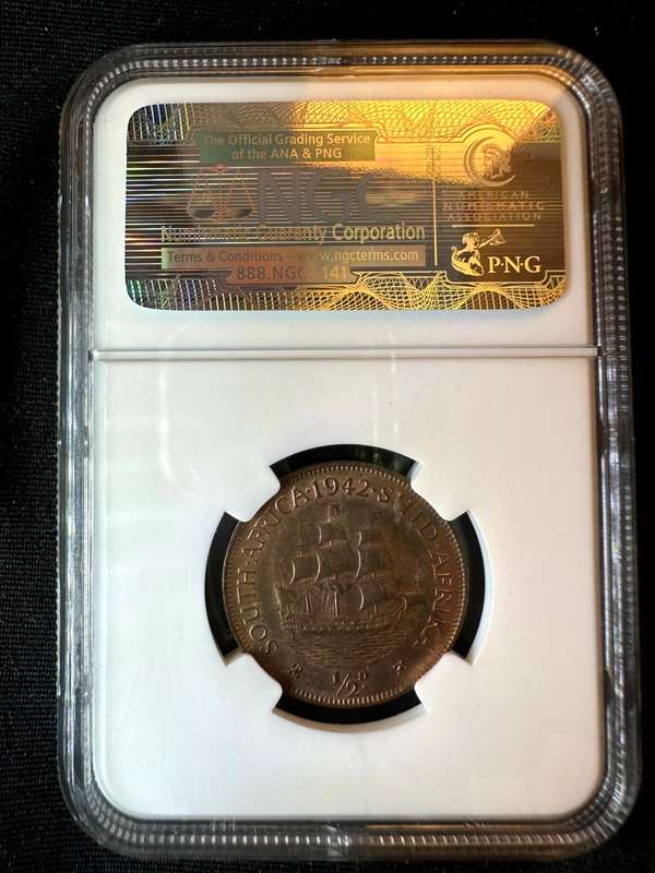 1942***1/2P***MS63RB***NGC
