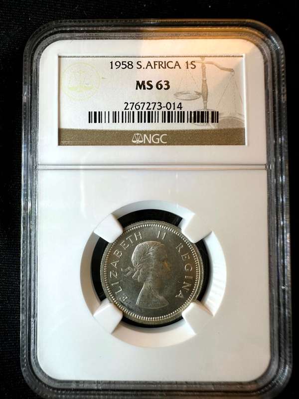 1958***Shilling***MS63***NGC