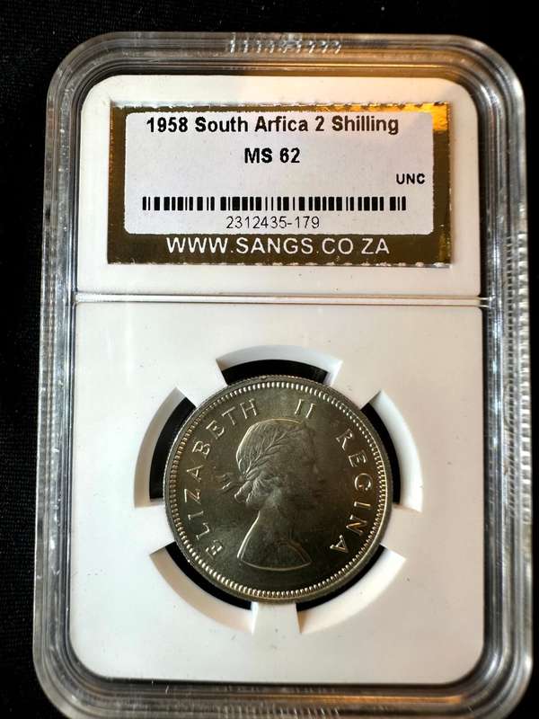 1958***2 Shilling***Ms62***SACGS