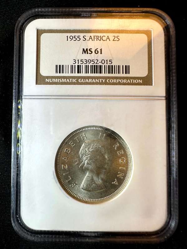 1955***2 Shilling***MS61***NGC