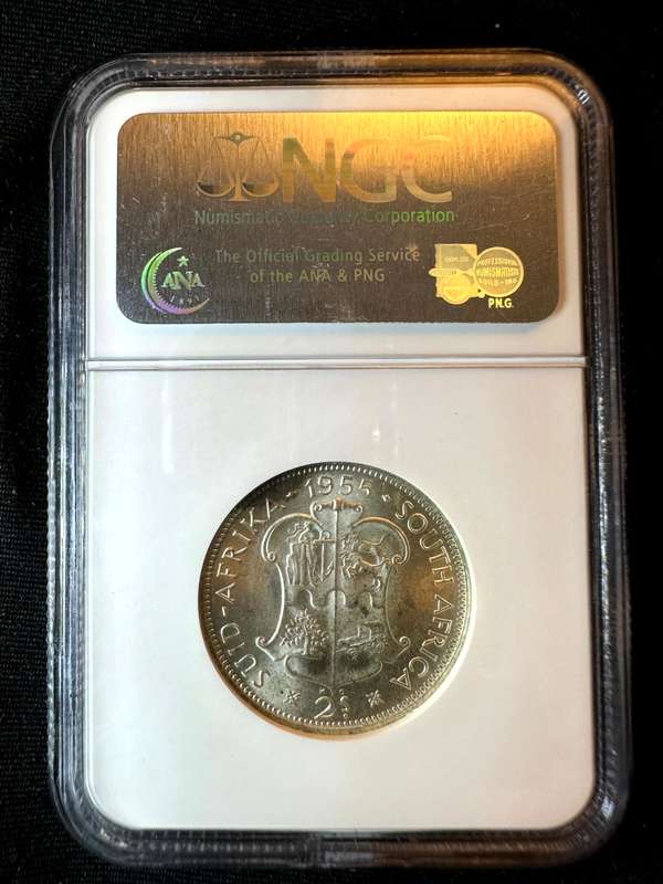 1955***2 Shilling***MS61***NGC