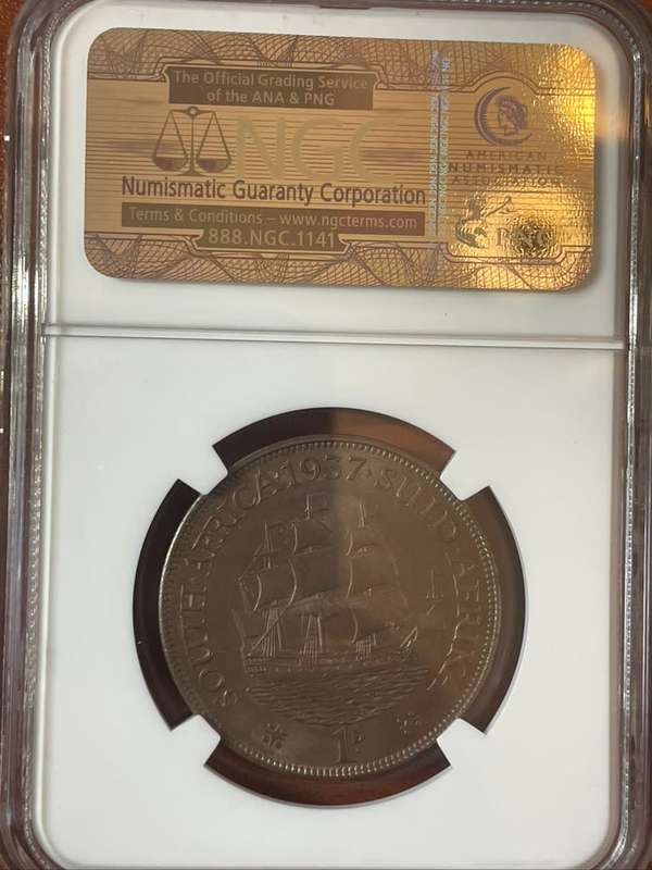 1937  ***  Penny  ***  MS64BN  ***  Unbelievable toning top coin, second highest grade