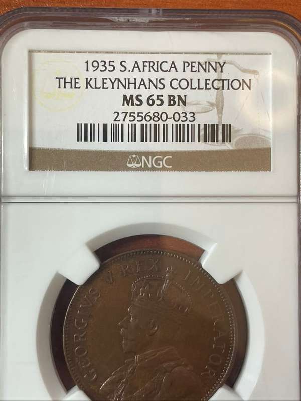 1935  ***  Penny  ***  MS65BN   ***  Second Highest, only 5 coins better