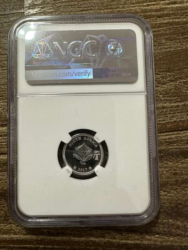 2017***Silver 2.5c***PF70 UC***Heart Transplant-Flypress -Cape Town Coin Show - Perfect grade