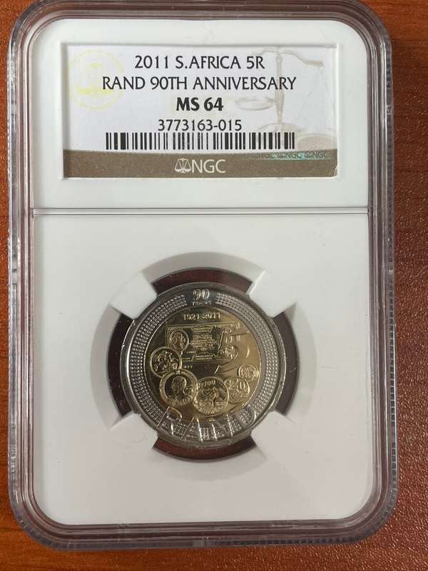 2011 *** Rand 90th anniversary *** MS64 *** Gift a coin