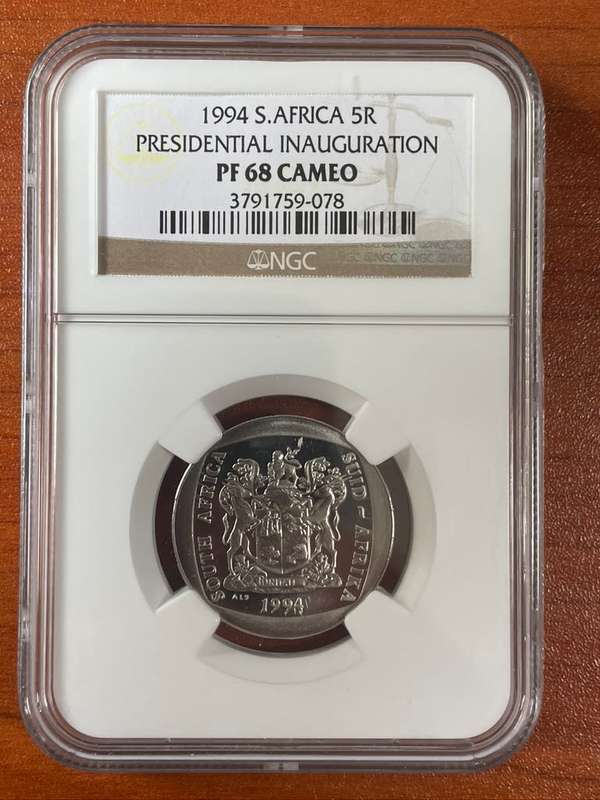 1994 *** R5 ***Inauguration *** PF68 cameo *** Cameos are harder to find