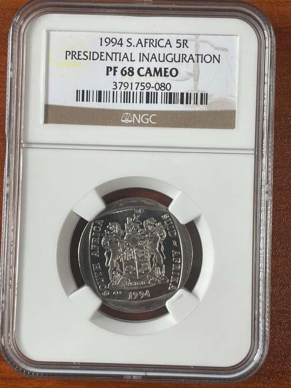 1994 *** R5 ***Inauguration *** PF68 cameo *** Cameos are harder to find
