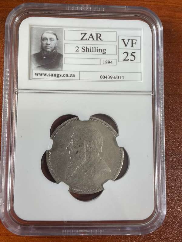 1896 *** 2 Shilling *** VF25 *** ZAR on the rise