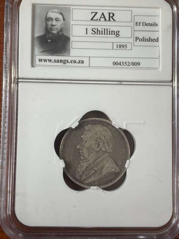 1895 *** 1 Shilling *** EF details *** its still a good coin