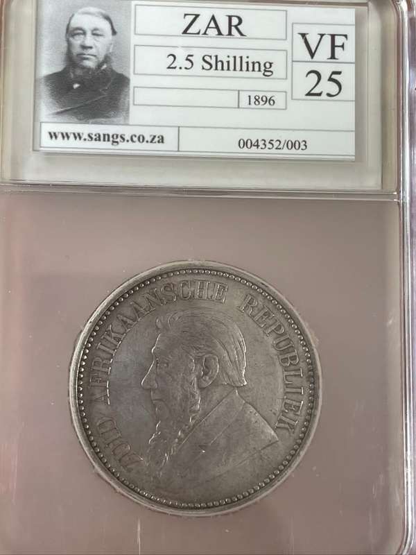 1896 *** 2 1/2 Shilling *** VF25 *** ZAR on the rise