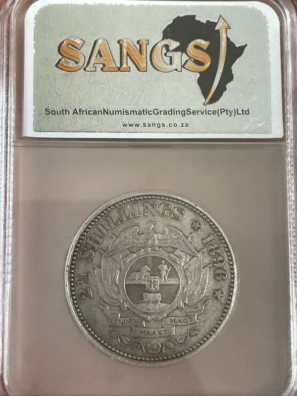 1896 *** 2 1/2 Shilling *** VF25 *** ZAR on the rise