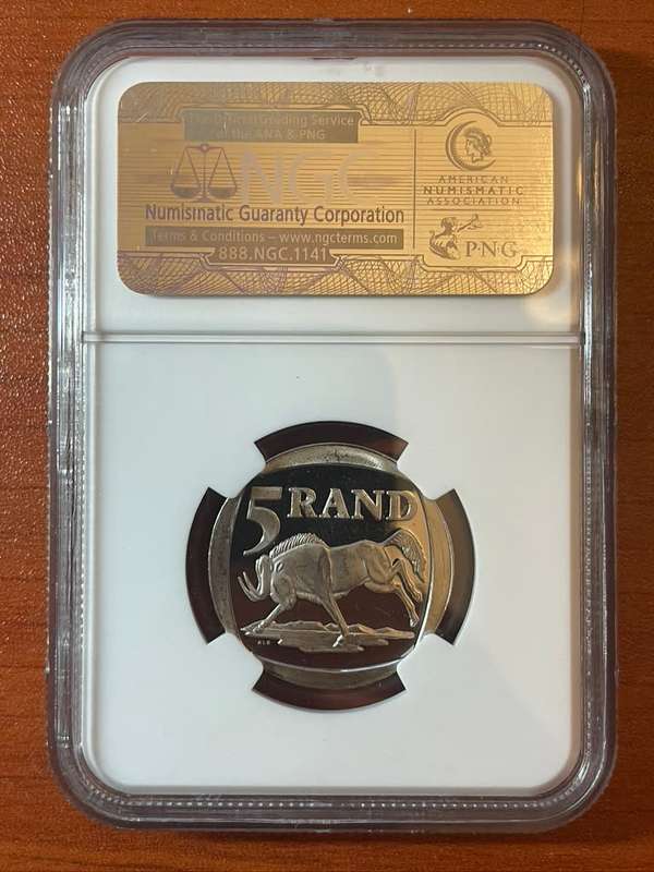 2000 R5 Mandela Smiley PL Coin