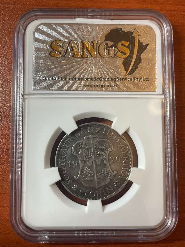 1926 2 shilling coin XF40 grade