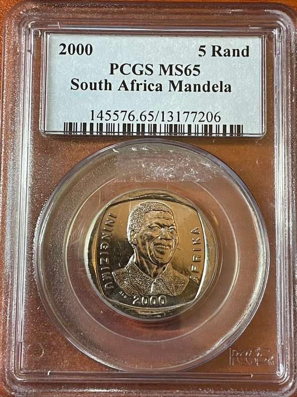 2000 Mandela Smiley MS65 PCGS Slab