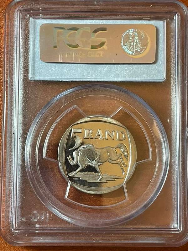 2000 Mandela Smiley PL66 PCGS Slab