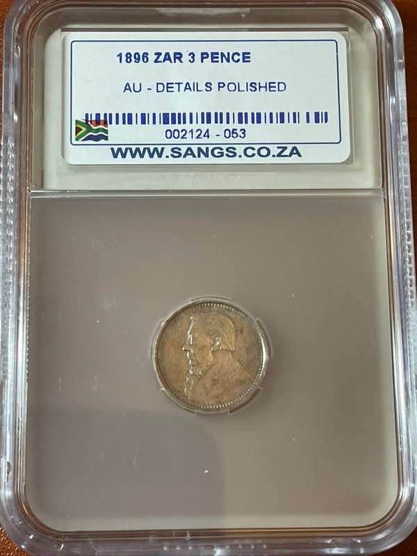 1896 3P A/UNC Details - Buy Graded Coins