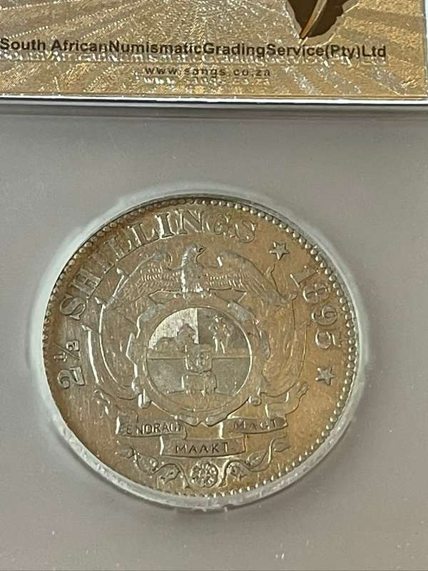 1895 2 1/2 Shilling with VF details - Hard to find