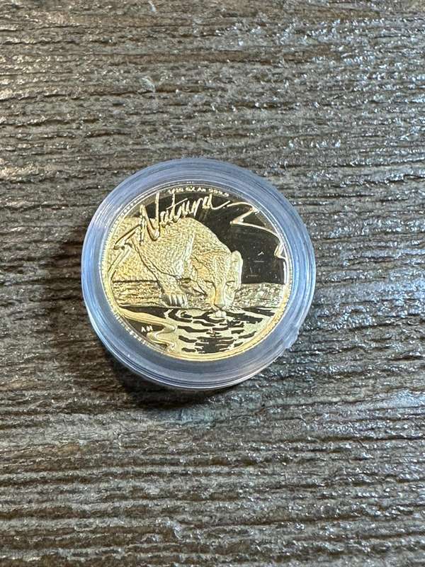Natura LEOPARD 1998 - 1/10 ounce Gold - SCARCE, highly collectable, includes COA